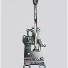 Kit torretta cambio regolabile anodizzata naturale DNA Racing con pomello grigio