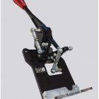 Kit torretta cambio regolabile DNA Racing anodizzata nera pomello 695 style